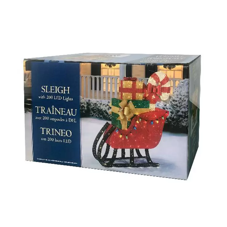 Buy Glitter String LED Sleigh Box Image at Costco.co.uk