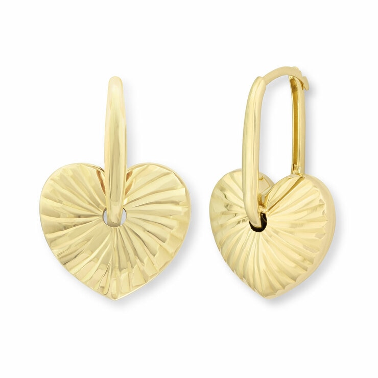 14ct Yellow Gold Textured Disc Stud Earrings 14ct Yellow Gold Textured Disc Stud Earrings