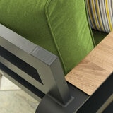 Stone Garden 5 Piece Deep Seating Patio Set in Green Stone Garden 5 Piece Deep Seating Patio Set in Green