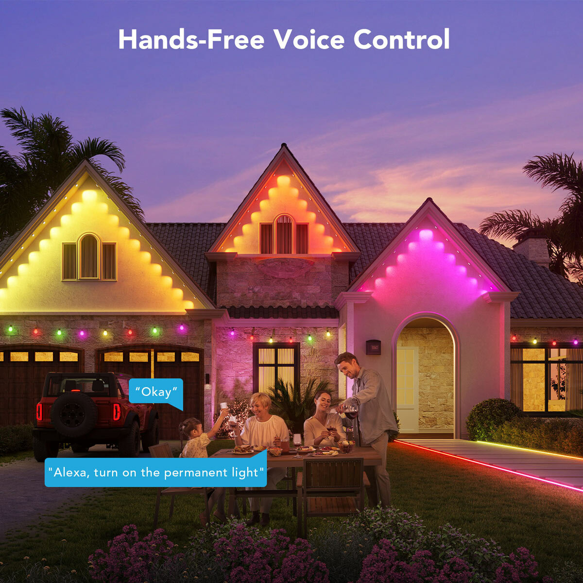 Govee 150ft (45m) Smart RGBW Permanent Outdoor Lights Elite in 2 Colours