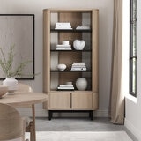 Bentley Designs Vega Scandi Light Oak Open Display Bookcase