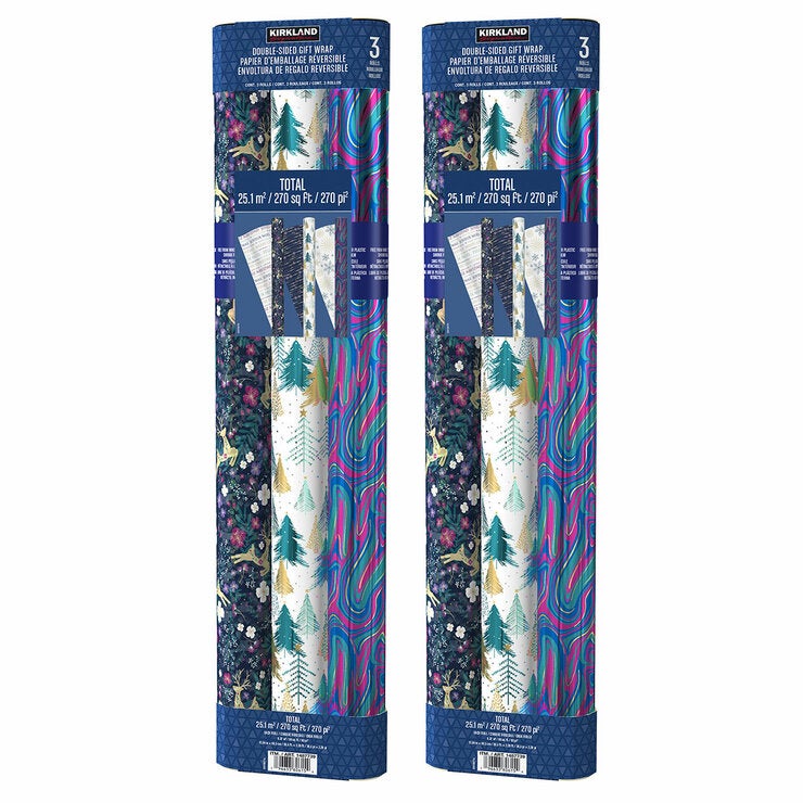 540 Sq ft Christmas Trio Wrap Pack - Opulent 540 Sq ft Christmas Trio Wrap Pack - Opulent