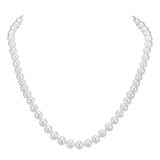 6.5-7mm Cultured Freshwater White Pearl Strand Necklace, 14ct Yellow Gold