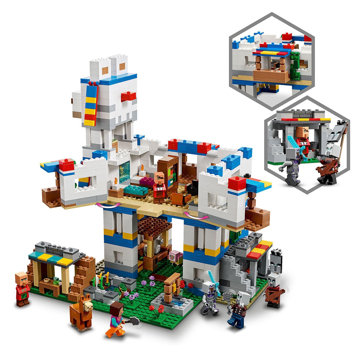 Buy LEGO Minecraft The Llama Village Features2 Image at Costco.co.uk