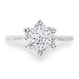 1.00ctw Round Brilliant Cut Diamond Ring, 18ct White Gold