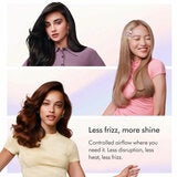 Image of models after using the styling brush Image of models after using the styling brush