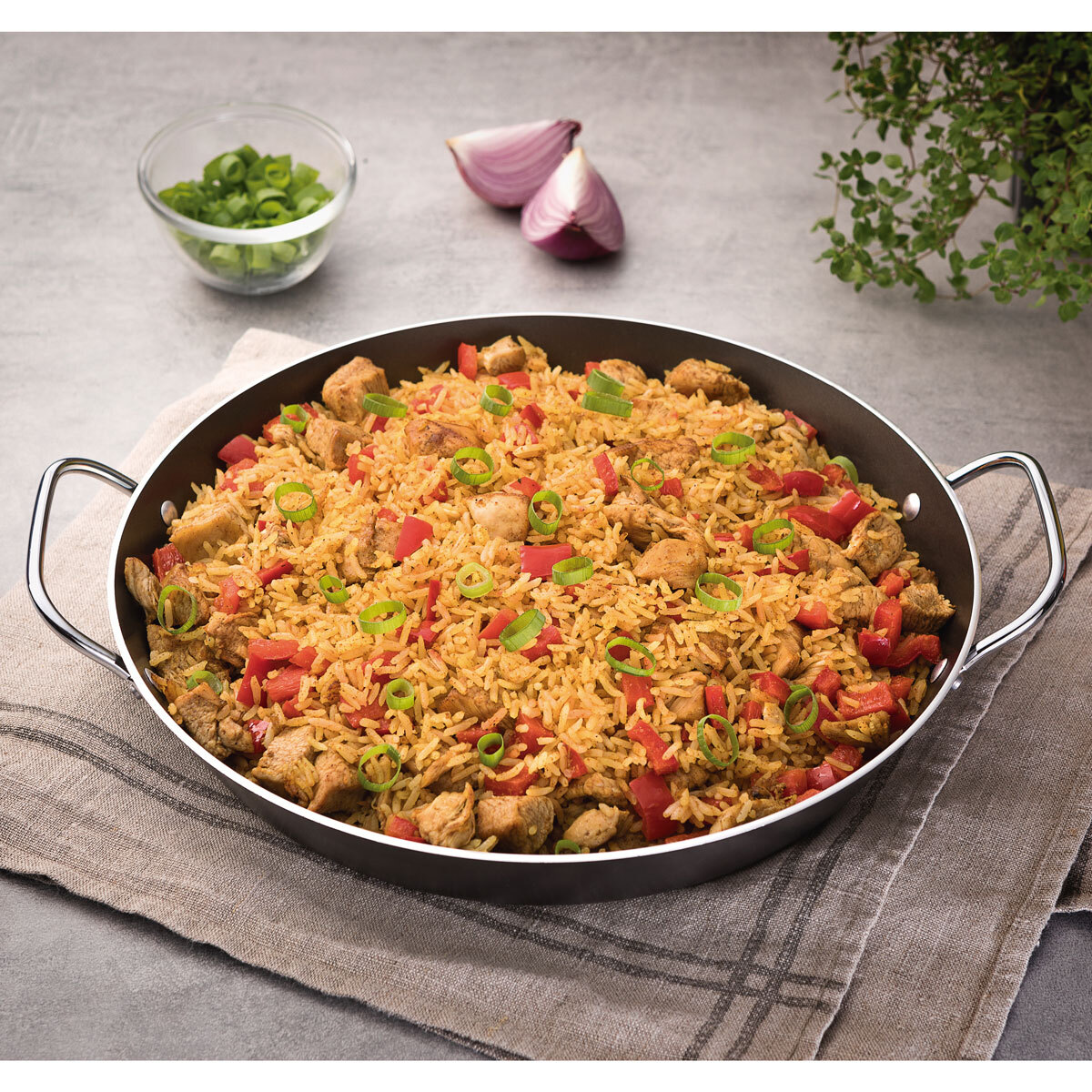 Tramontina Non-Stick Paella Pan, 34cm