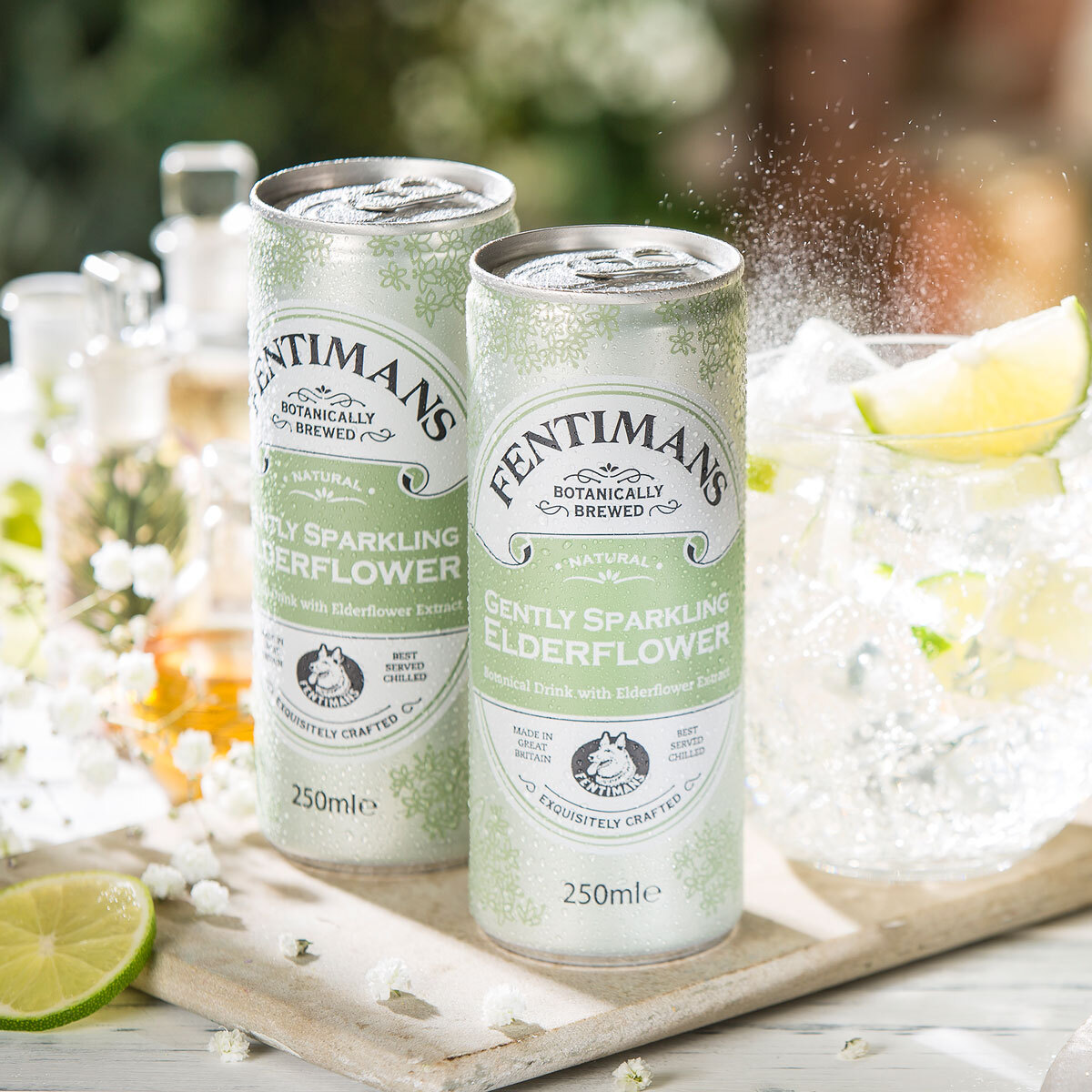 Fentimans Gently Sparkling Elderflower Water, 12 x 250ml