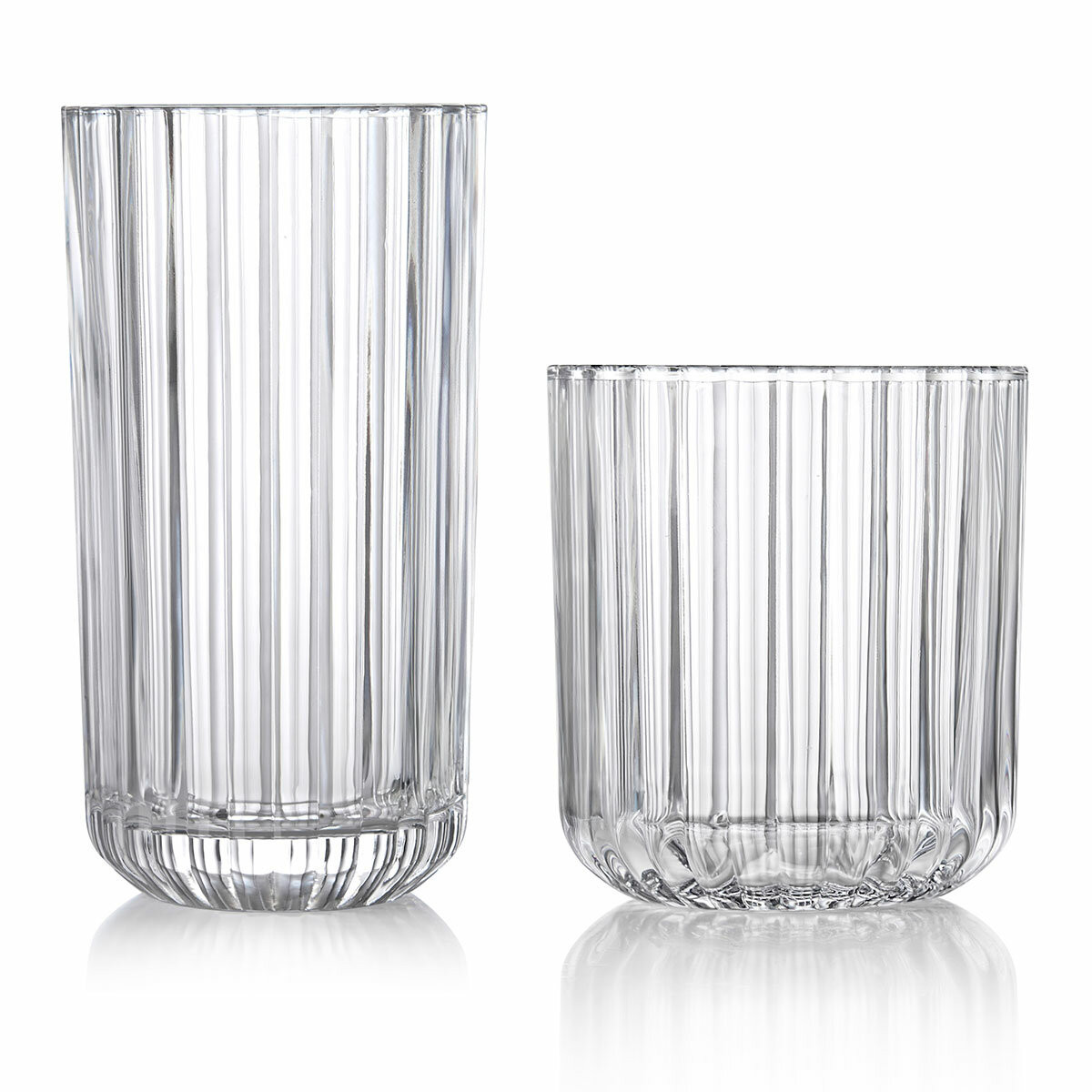 King Crystal Lotus Drinkware Set, 16 Piece