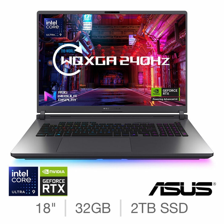 ASUS ROG Strix G18, Intel Core Ultra 9, 32GB RAM, 2TB SSD, NVIDIA GeForce RTX 5080, 18 Inch Gaming Laptop, G815LW-S9005W ASUS ROG Strix G18, Intel Core Ultra 9, 32GB RAM, 2TB SSD, NVIDIA GeForce RTX 5080, 18 Inch Gaming Laptop, G815LW-S9005W