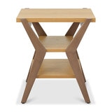 Bentley Designs Kristen Light Oak Lamp Table