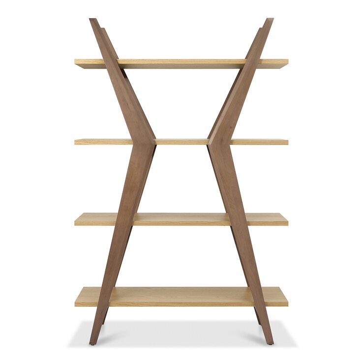 Bentley Designs Kristen Light Oak Open Display Bookcase