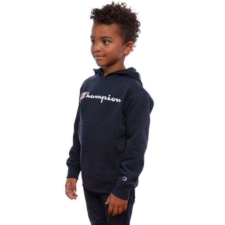 Champion Boys Pullover Hoody in Navy, Large