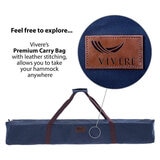 Vivere Cotton Hammock with Steel Frame and Premium Carry Bag (9 ft)