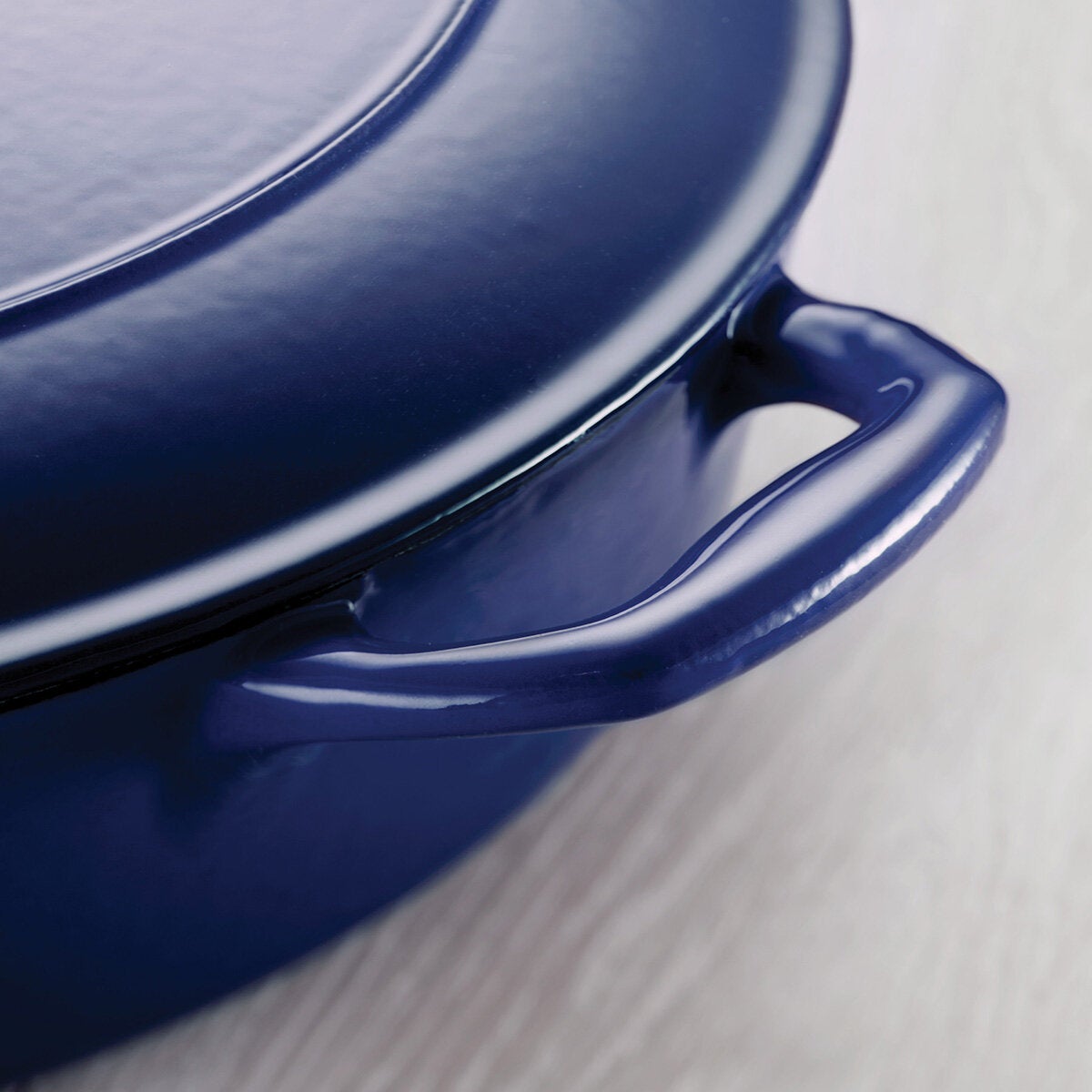 Tramontina Enamel Cast Iron Shallow Casserole Dish, 30cm / 3.8L in Blue