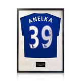 Nicolas Anelka Signed Framed Chelsea Football Shirt in 2 Options: White or Black Mount