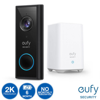 eufy 2K Video Battery Doorbell with Homebase 16GB Local Storage