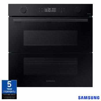 Samsung Series 4 Dual Cook Flex NV7B45305AK/U4 76L Smart Oven, A+ Rated in Clean Black Samsung Series 4 Dual Cook Flex NV7B45305AK/U4 76L Smart Oven, A+ Rated in Clean Black