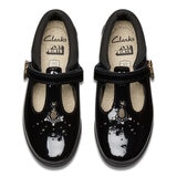 Clarks Kids Lock Shine Black Patent Shoes Clarks Kids Lock Shine Black Patent Shoes