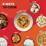 Lifestyle Image of Instant Pot Duo Easy Multi-Cooker showing 8 ways to cook Lifestyle Image of Instant Pot Duo Easy Multi-Cooker showing 8 ways to cook