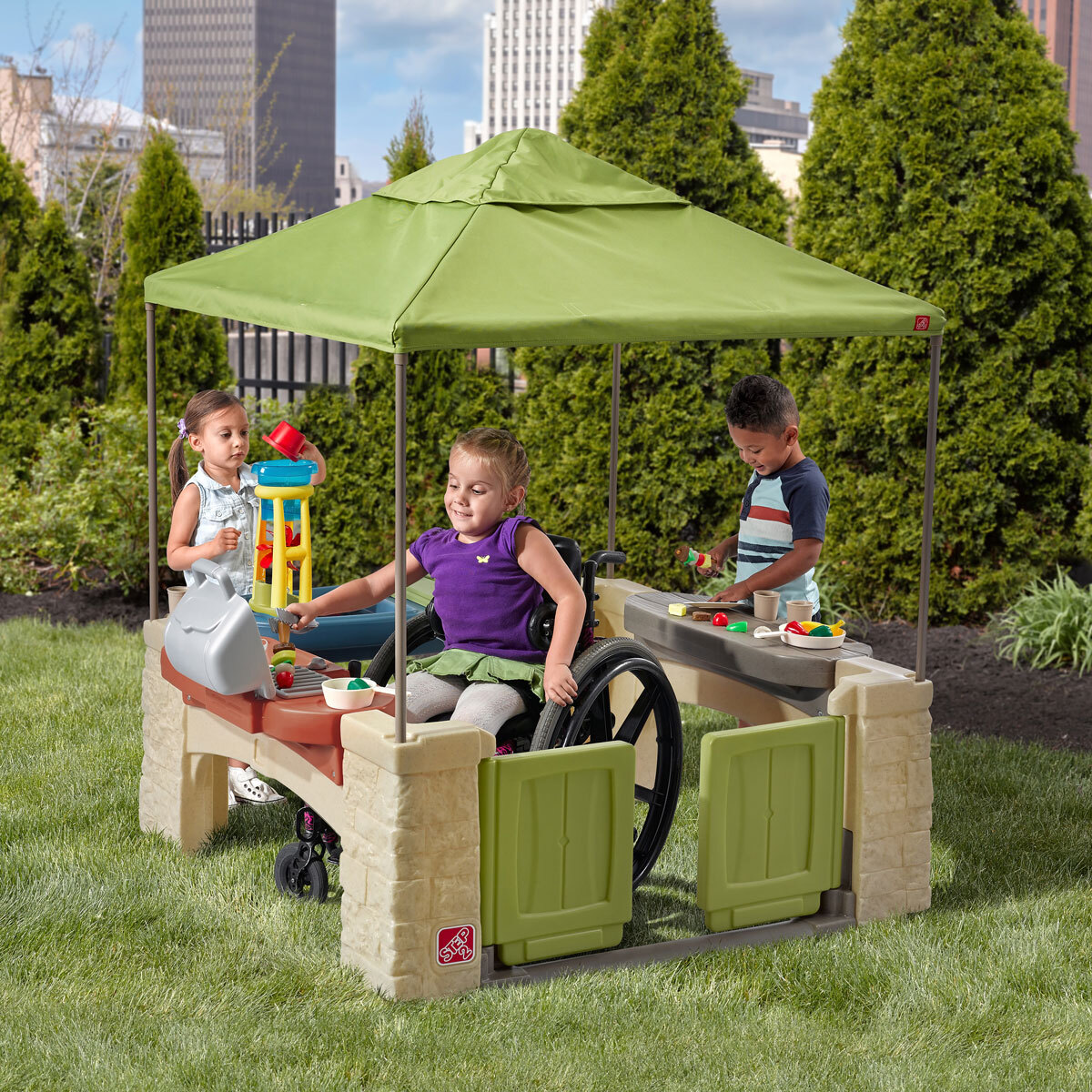 Buy All Around Playtime Patio with Canopy Lifestyle1 Image at Costco.co.uk