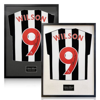Callum Wilson Signed Framed Newcastle United Shirt Football Shirt in 2 Options: White or Black Mount