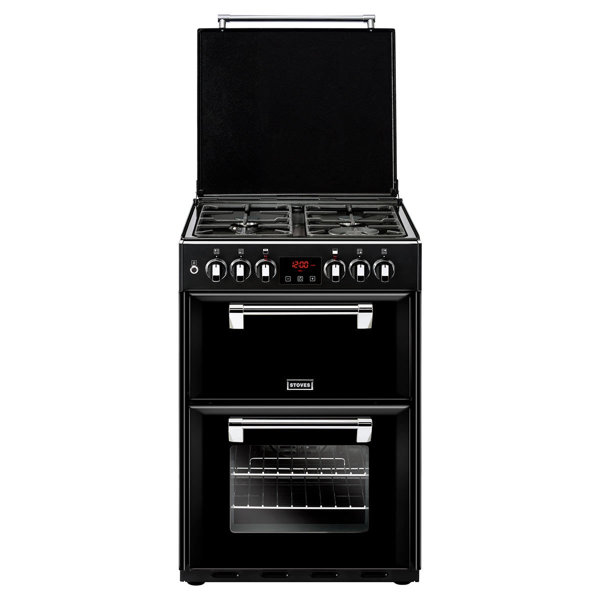 Stoves Richmond 600DF, Dual Fuel Range Cooker A rating in Black Costco UK