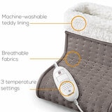Beurer FW20 Cosy Electric Heated Foot Warmer, Taupe Beurer FW20 Cosy Electric Heated Foot Warmer, Taupe