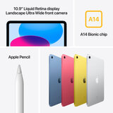 Buy Apple iPad 10th Gen, 10.9 Inch, WiFi, 256GB in Yellow, MPQA3B/A at costco.co.uk