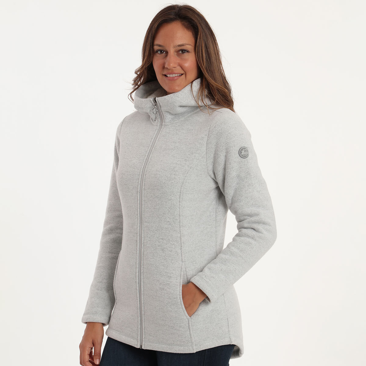 Gerry Stratus Women's Fleece in Grey, Extra Large