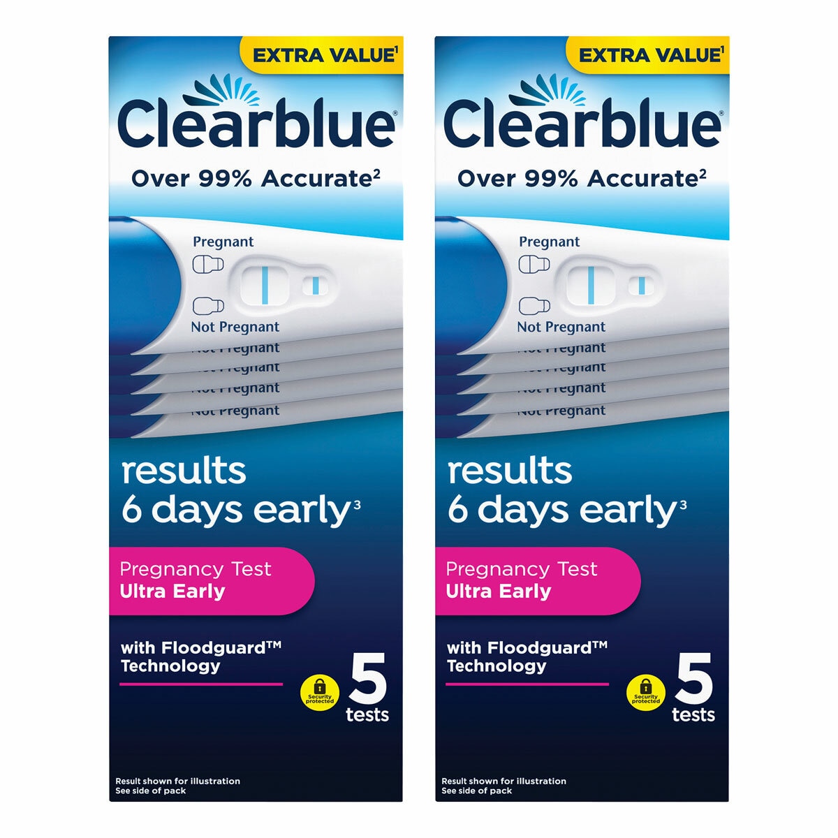 Clearblue Ultra Early Pregnancy Tests, 2 x 5 Count