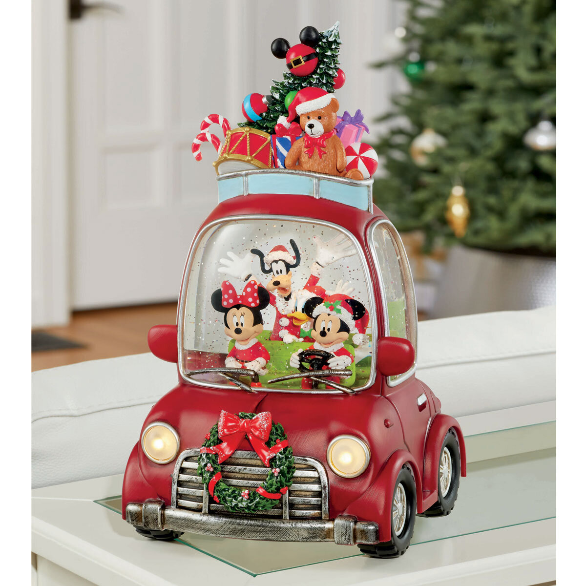 Holiday Water Spinning Car with LED ligjhts