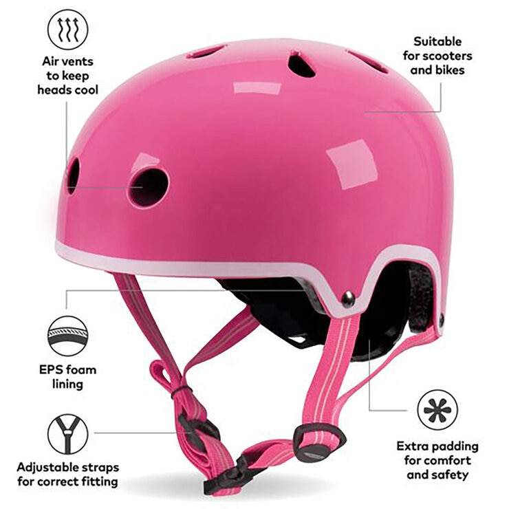 Micro Maxi Deluxe LED Purple Scooter with Pink Helmet and Unicorn Lunch Bag (5+ Years)