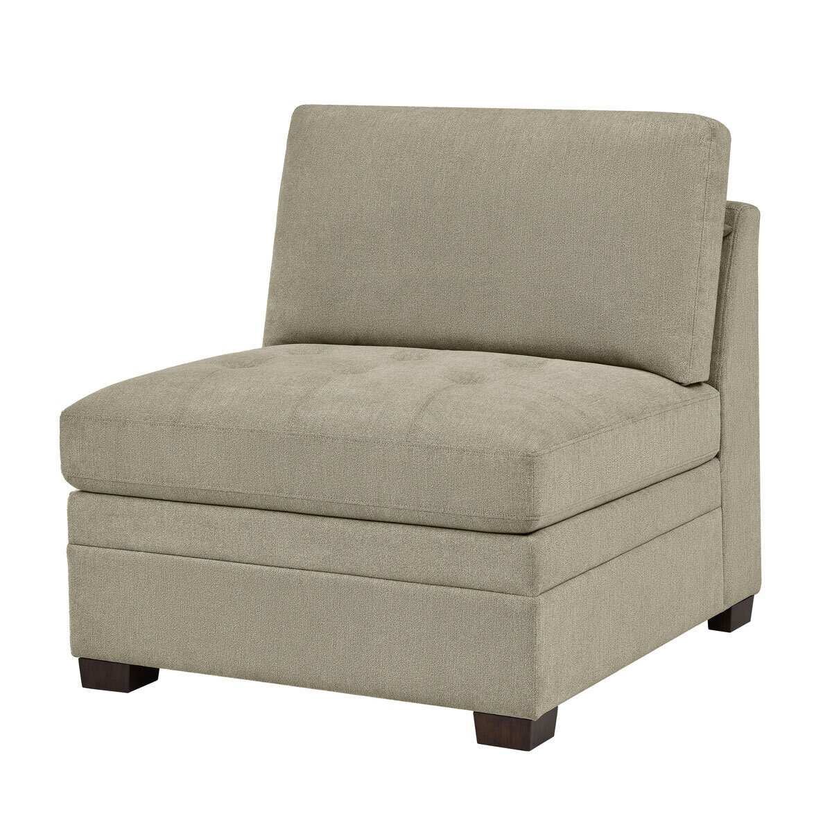 Thomasville Tisdale Beige Fabric Armless Chair