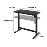 Tresanti Geller Power Adjustable Height Tech Desk, Black