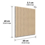 Artika Sonolok Acoustic Wall Panel Set in Oak & Grey, 4 Pack