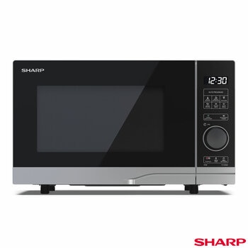 Front Profile of Sharp Compact 20 Litre 700W Solo Digital Microwave