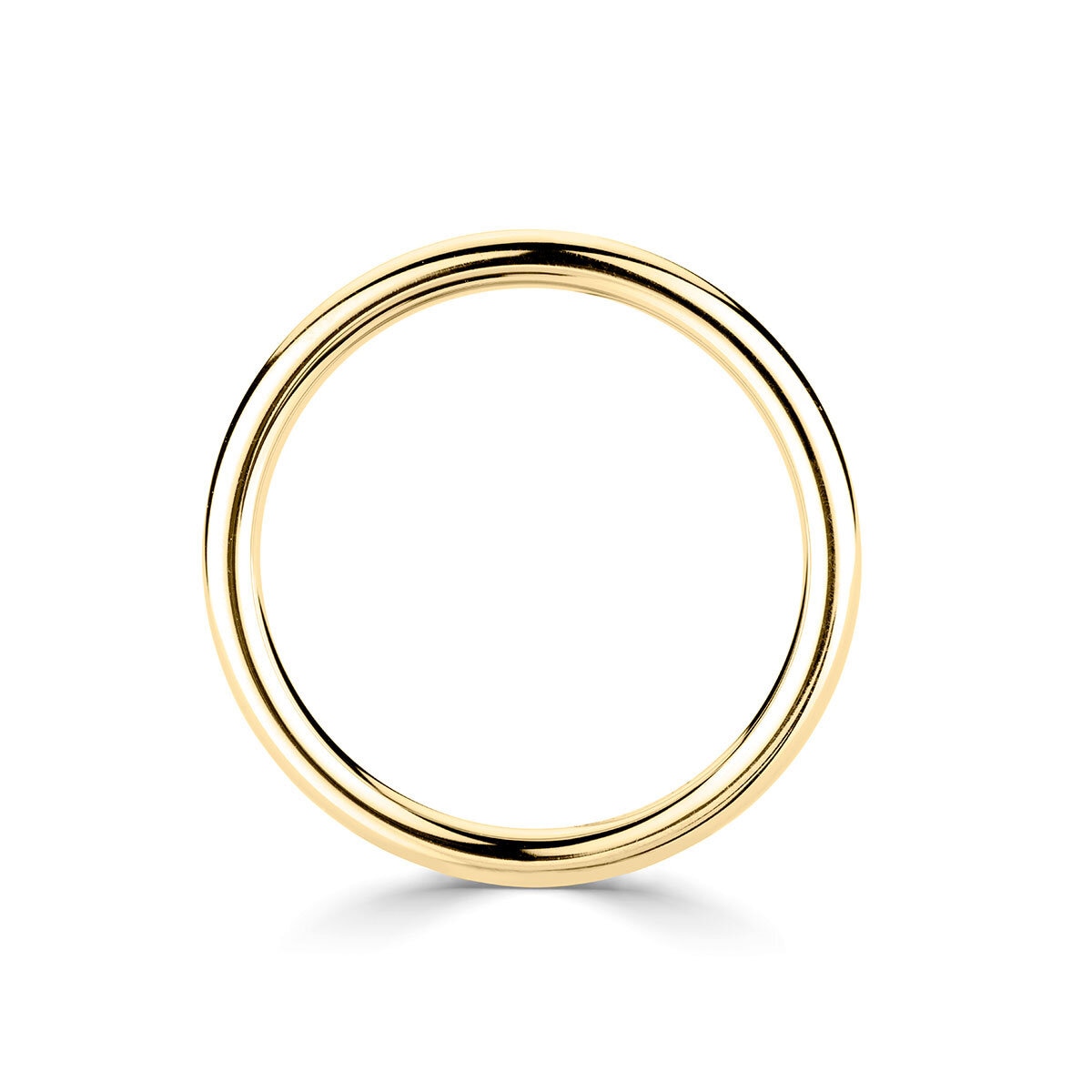 3.0mm Basic Court Wedding band. 18ct Yellow Gold