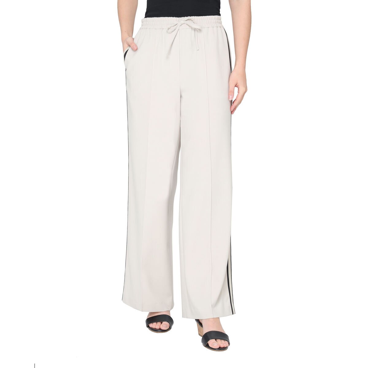 B.C. Clothing Ladies pull on trouser with contrast side s