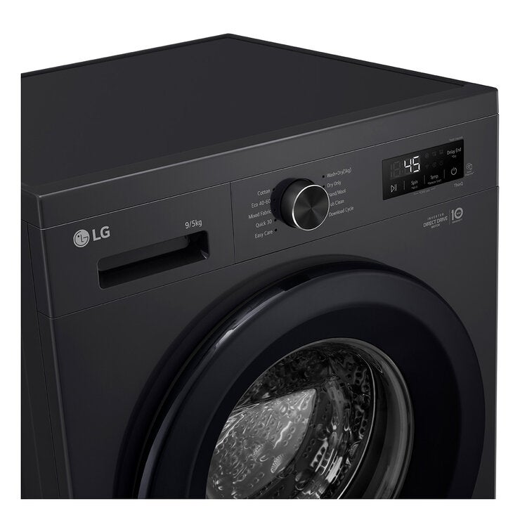 LG Series 2 W4X1095NNK, 9/5kg Washer Dryer, E Rated in Black