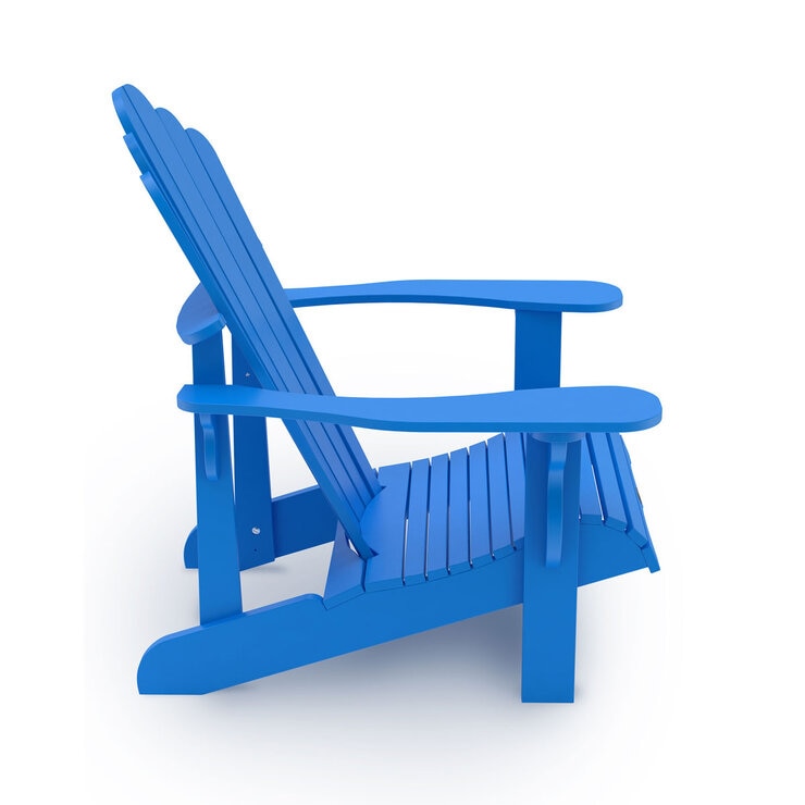 Leisure Line Adirondack Faux Wood Garden Chair in Blue