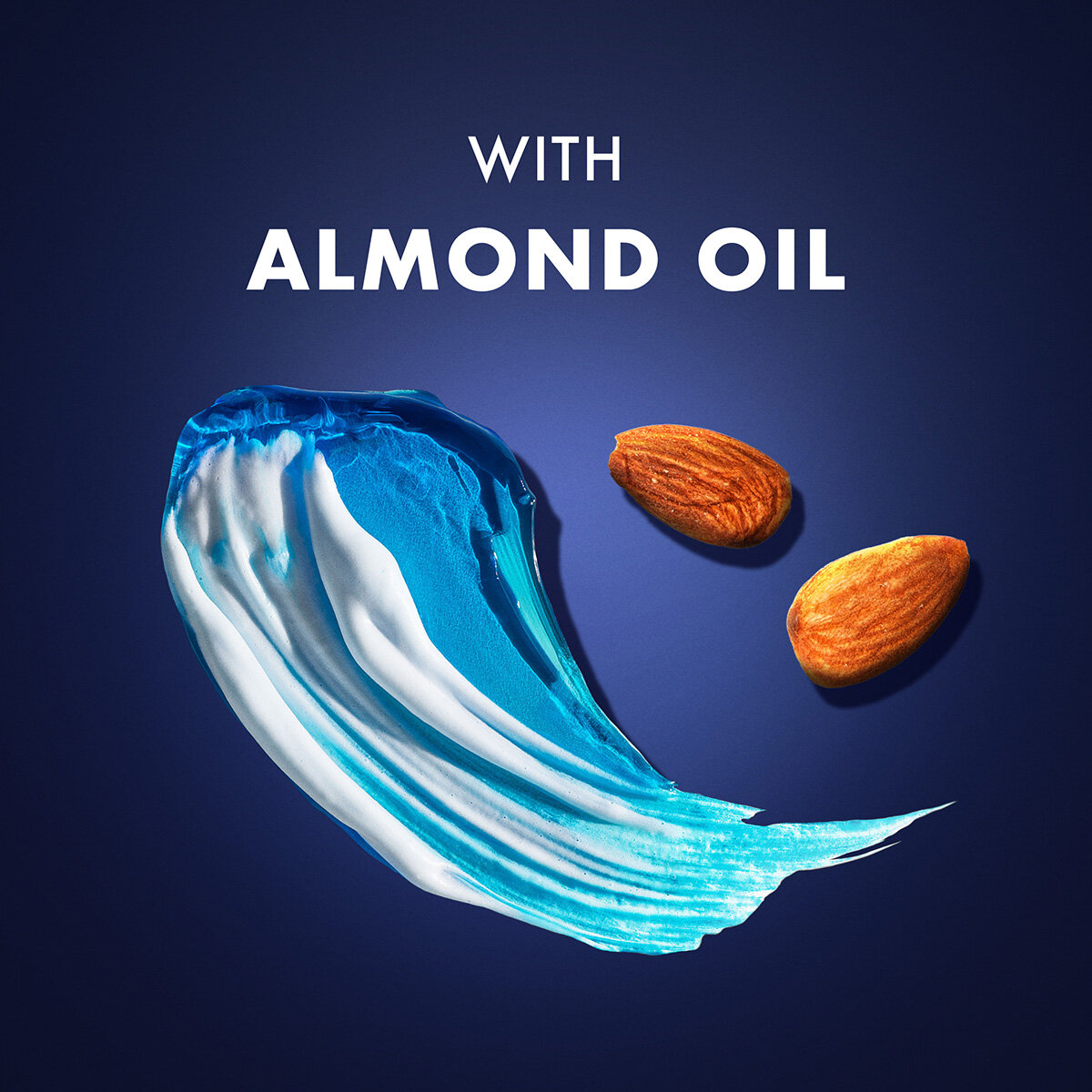 With Almond Oil