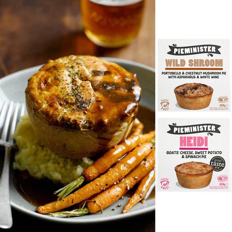 Pieminister Vegetarian Society Approved Pie Selection, 12 x 270g (Serves 12 people) Pieminister Vegetarian Society Approved Pie Selection, 12 x 270g (Serves 12 people)