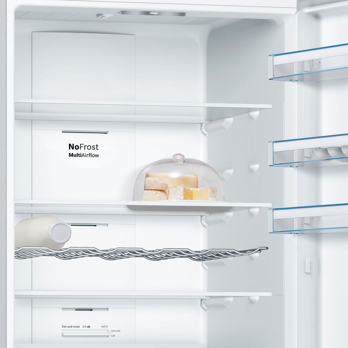 Bosch KGN56XLEA, Fridge Freezer E Rated in Inox Costco UK