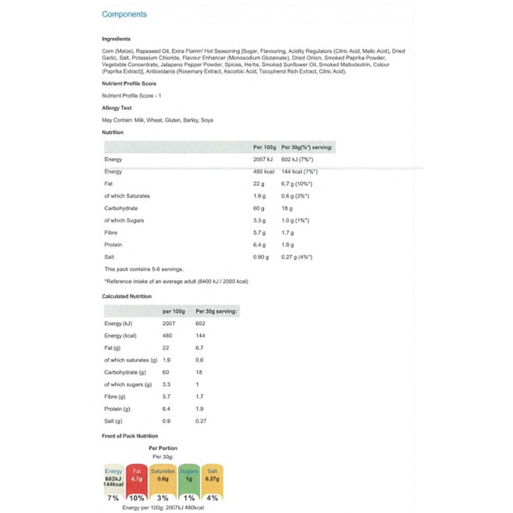 Nutritional Information