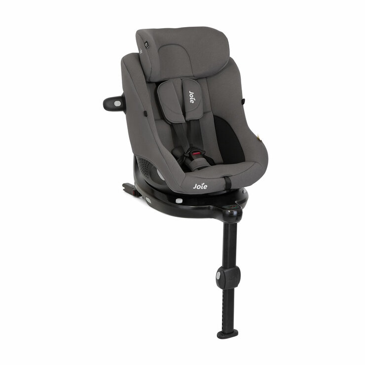 Studio image of the Joie I-Pivot Car Seat from the side, upright Studio image of the Joie I-Pivot Car Seat from the side, upright