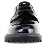 TeⓇm Bailey Patent Unisex Chunky Lace Up School Shoes, Youth 4