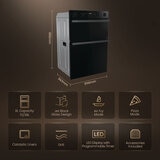 Hisense Hi6 BID914221CDBG Electric Built-in Double Oven, A Rated in Black