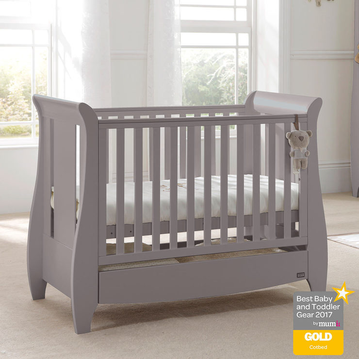 Tutti Bambini Katie Cot Bed In Grey With Sprung Mattress Costco Uk