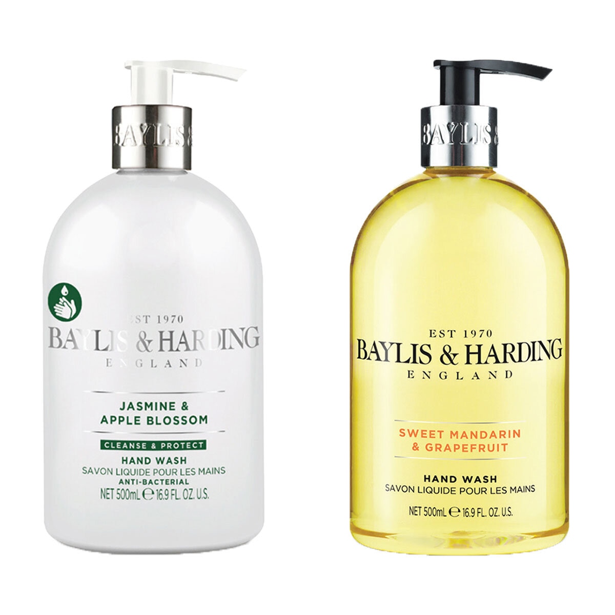 Baylis & Harding Hand Wash in 2 Varieties, 4 x 500ml